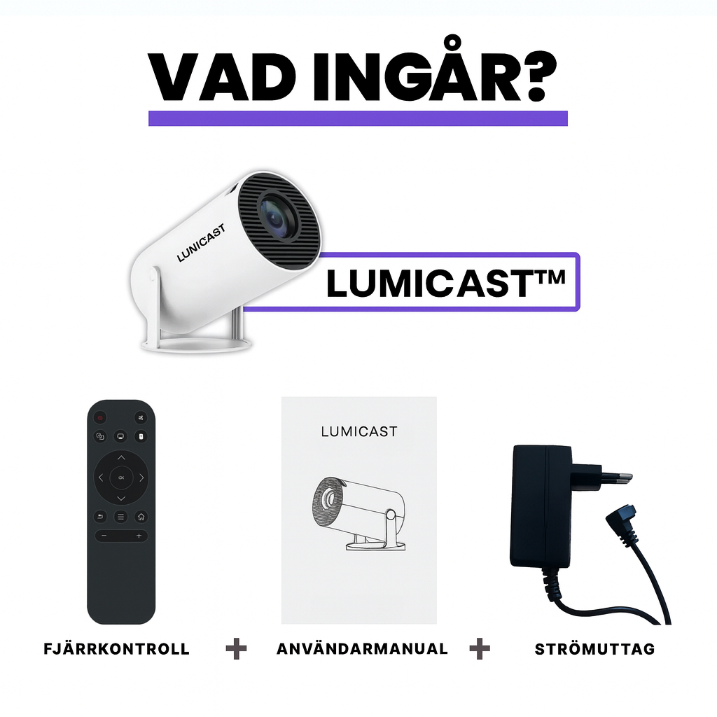 LumiCast - Förvandla väggen till din egen bioskärm.