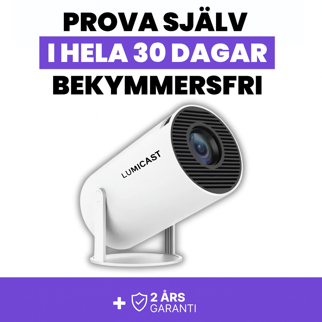 LumiCast - Förvandla väggen till din egen bioskärm.