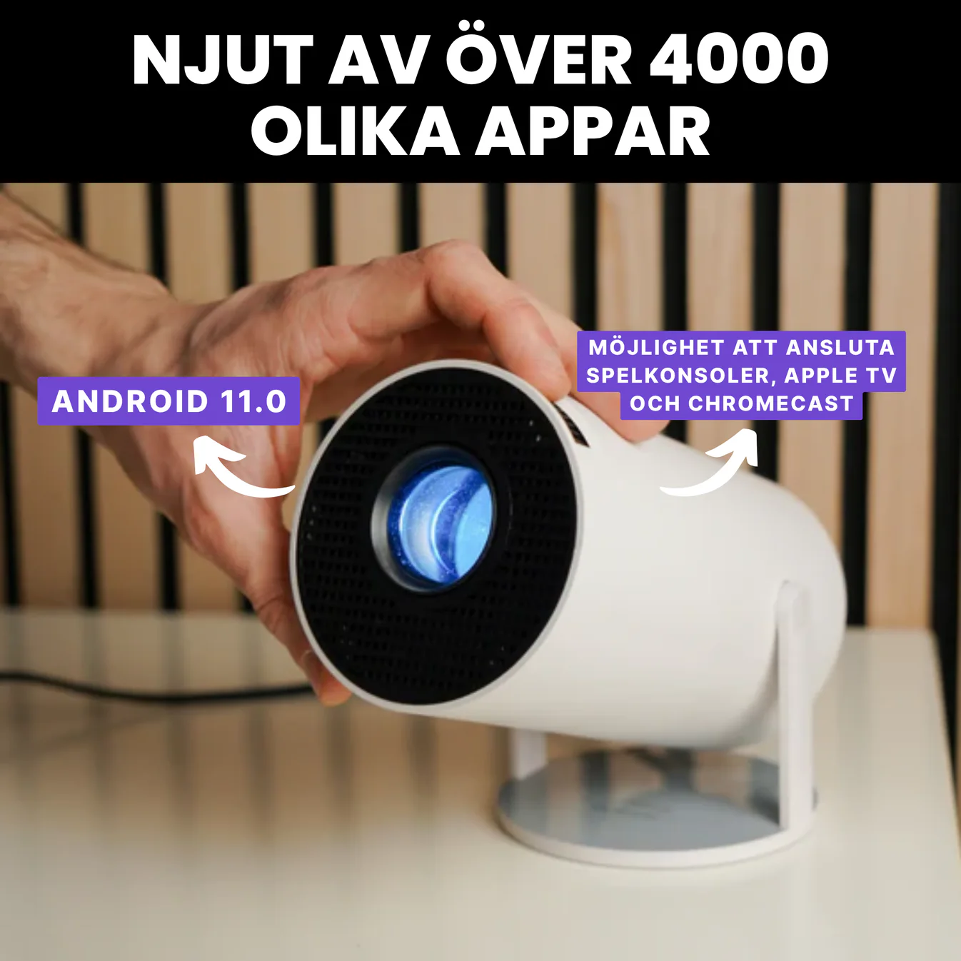 LumiCast - Förvandla väggen till din egen bioskärm.