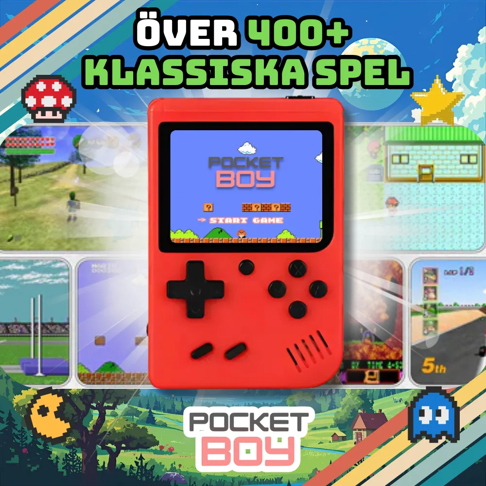 Pocketboy - Smidig & Enkel + 400 spel!